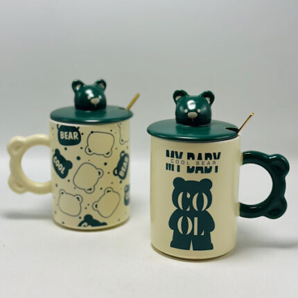 Mug Ours avec Couvercle et cuillère
