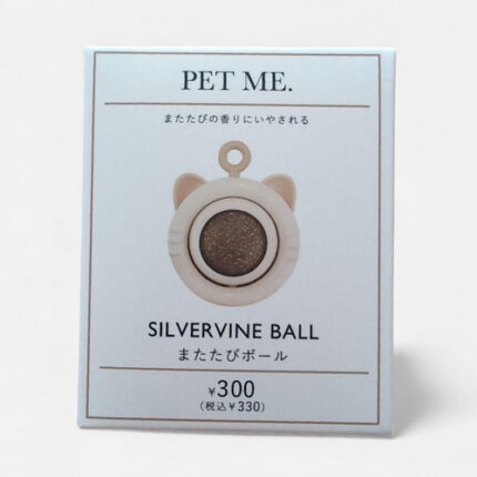 Balle ludique au silvervine pour chats