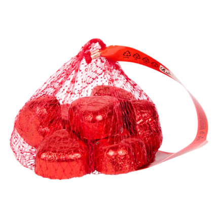 Sachet de Chocolats aux lait En forme de coeur