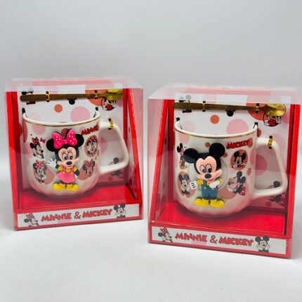 Coffret Mug Minnie et Mickey Mousse