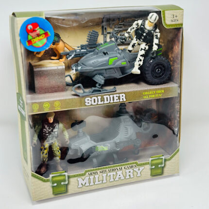jeu soldat militaire avec accessoires