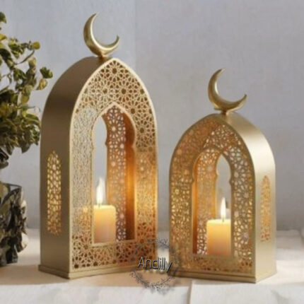 Duo de lanterne doré Ramadan