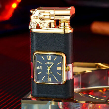 Briquet à gaz noir mat