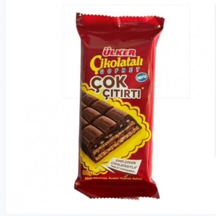 Gaufrette enrobée De Chocolat Au lait& crème noisettes - Ülker 100G