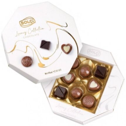 Coffret Octogonal De Chocolats Assortis « Luxury Collection »– Bolçi 80G