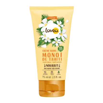Crème des mains Monoi de tahiti - Lovea 75 ml