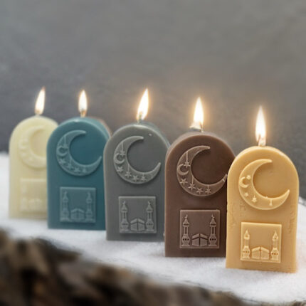 Bougie parfumée en forme de porte ovale