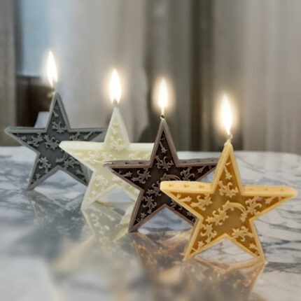 Bougie parfumée en forme d’étoile