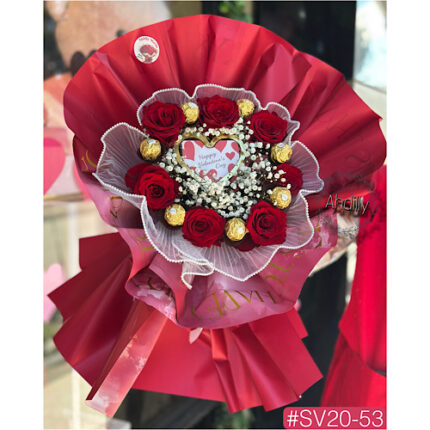 Bouquet pour la Saint Valentin