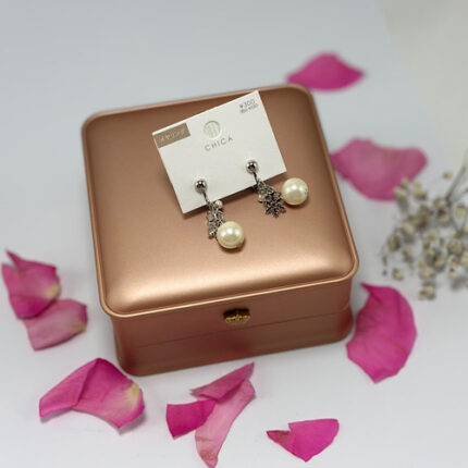 Boucles D’oreilles Pendantes Avec Motifs Flocon De Neige