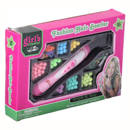 Kit de tressage de cheveux pour fille - Avec perles