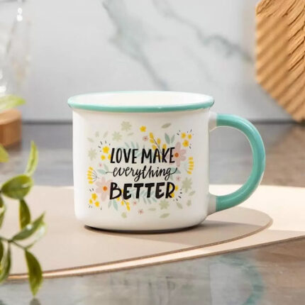 Mug Inspiration à motif floral