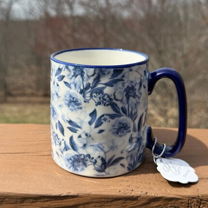 Mug à fleur Bleu