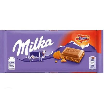 Tablette Chocolat au lait & aux éclats de Daim -Milka 100 G
