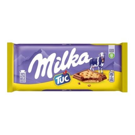 Tablette Chocolat au lait & biscuit Tuc - milka 100 G