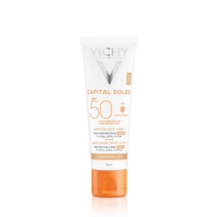 Soin Anti-Taches Teinté 3-en-1 SPF 50 + Capital Soleil - Vichy 50Ml