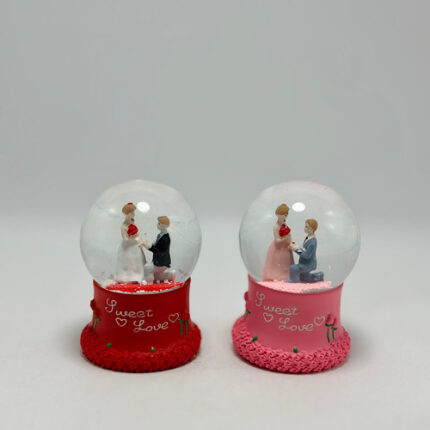 Boule De Neige Couple Love - Format Petit
