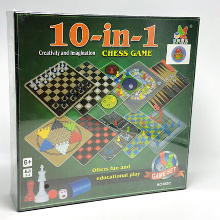 Mallette de Jeux 10-en-1  - jeu de société