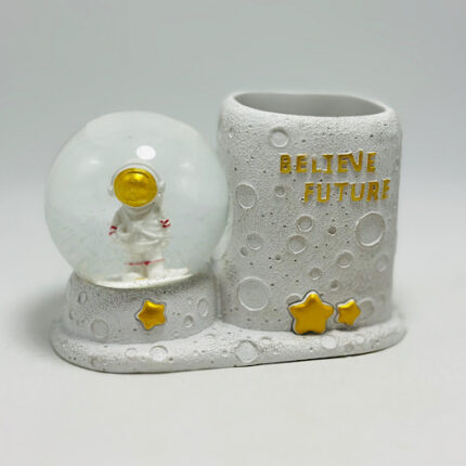 Porte Stylo &Boule De Neige Astronaute
