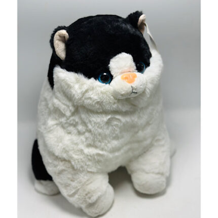 Peluche Chat Noir & Blanc