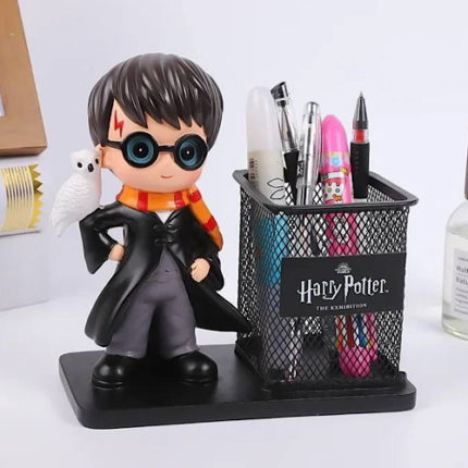 Porte-Stylo avec Figurine Harry Potter & Hedwige