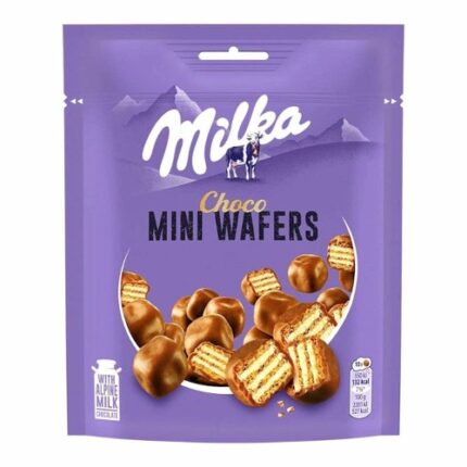 Sachet Gaufrettes Fondantes au Chocolat au Lait "Mini Wafers" - Milka 110G