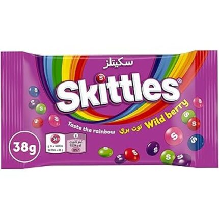 Sachet Bonbons au Goût fruits Des Bois  "Crazy Sours "- SKITTLES 38G