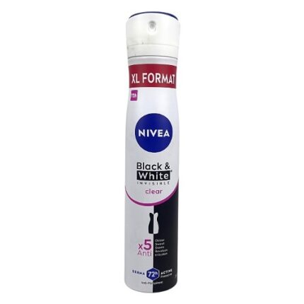 Déodorant Black & White CLEAR  – Nivea 250ml