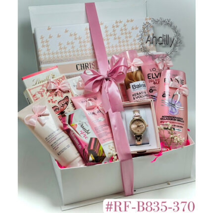 Box cosmetique,chocolats & montre pour femme