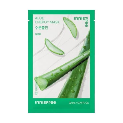 ​Masque en tissu rafraîchissant à l'aloe vera - Innisfree 22 ml Tous types de peau