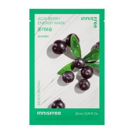 ​Masque en tissu Hydratant a La baie d'açaï- Innisfree 22 ml Tous types de peau