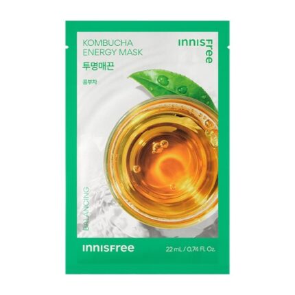 ​Masque en tissu Équilibrant Au kombucha- Innisfree 22 ml Tous types de peau