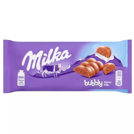 Tablette De Chocolat Bubbly Au Lait Alpine - Milka 90G