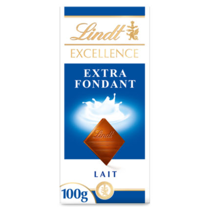 Tablette Chocolat au Lait Extra Fondant Excellence- Lindt 100G