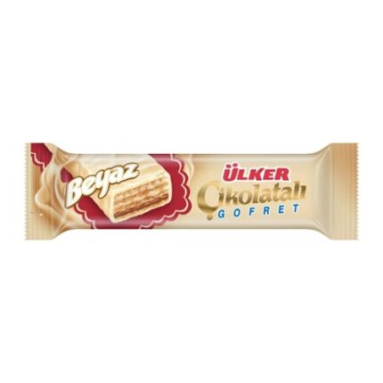 Barre De Gaufrette Enrobée De Chocolat blanc - Ülker 35G