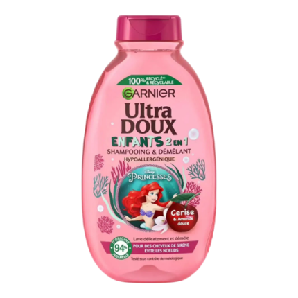 Shampooing Ultra Doux 2EN1 A la Cerise & Amande Douce - Garnier 250 Ml