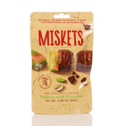 Sachet Mini Baklava Pistache et Chocolat au Lait – Miskets 80G
