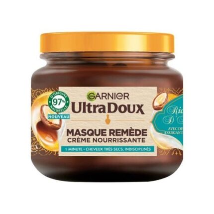 Masque remède Crème Nutrition Ultra Doux a Huile D'argan & Crème D'amande - Garnier 340 Ml Cheveux Secs