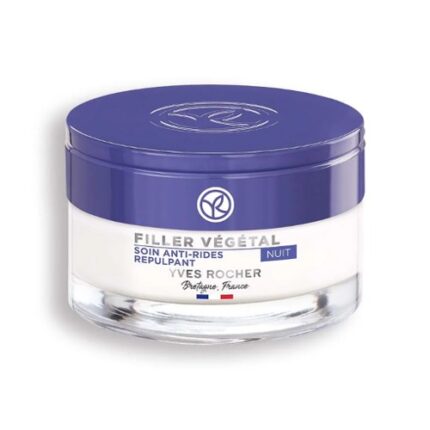 Soin De Nuit Anti - Rides Repulpant A Acide Hyaluronique Filler Végétal  - Yves Rocher 50 Ml