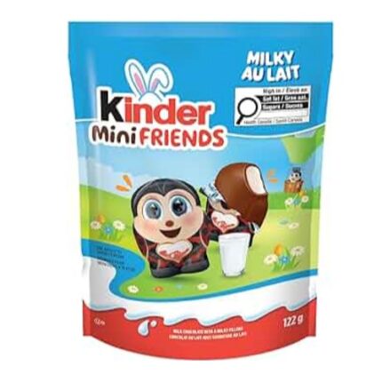 Paquet Assortiment de chocolats au lait Mini friends - KINDER 122G