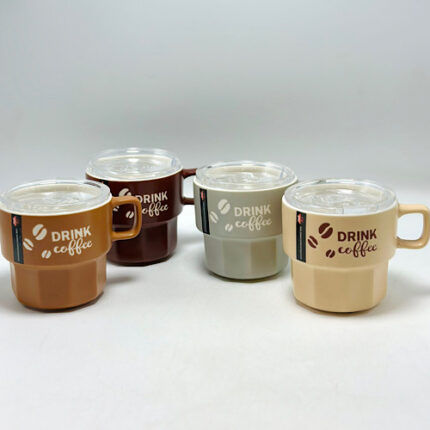 Mug coffee avec couvercle