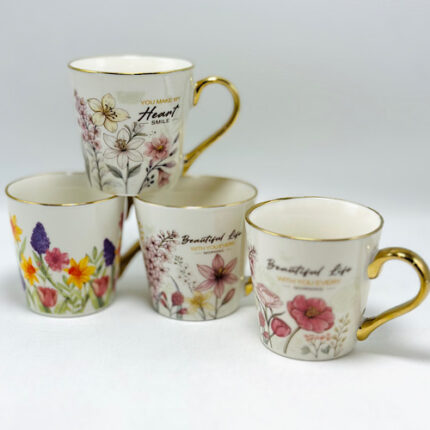 Mug motif floral