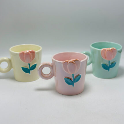 Mug avec fleur