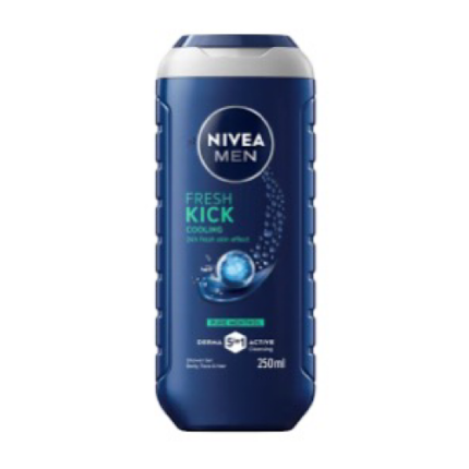 Gel Douche 3-en-1 Kick Cooling – Nivea Men 250 ml