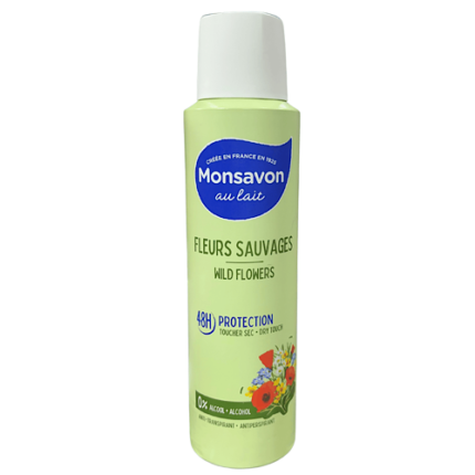 Déodorant Fleurs Sauvages 48h – Monsavon 150 ml
