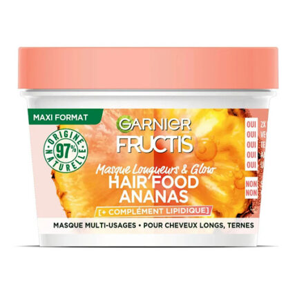 Masque capillaire Fructis Hair Food Ananas  - Garnier pour cheveux longs, ternes 390ml