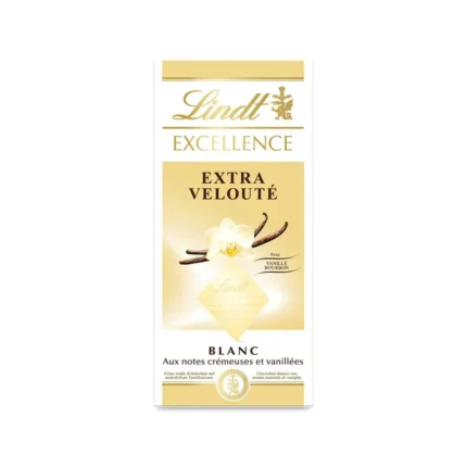 Tablette de Chocolat Blanc Excellence Extra Vanille Blanc – Lindt 100g