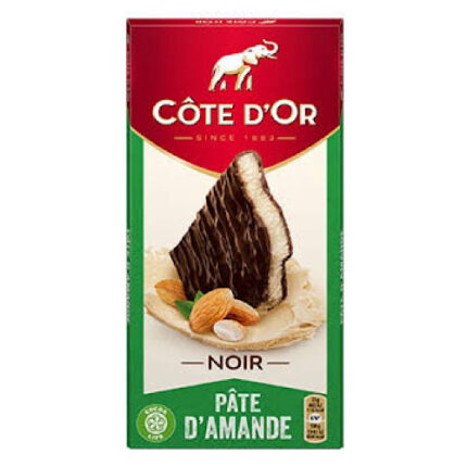 Tablette de chocolat noir fourré Pâte d'Amande - Côte d'Or 150g