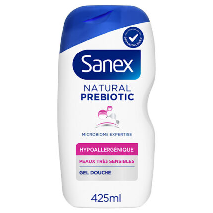 Gel Douche natural prebiotic hypoallergénique – Sanex 425ml