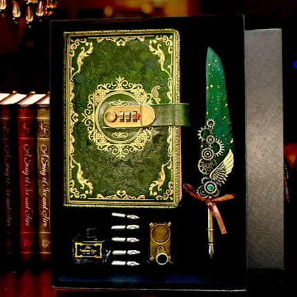 Coffret stylo plume et carnet de calligraphie avec code – Collection Vintage Exquise